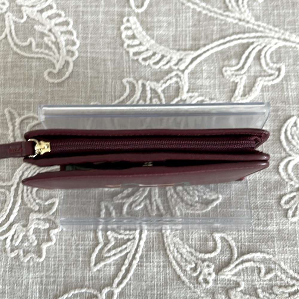 Radley London Heritage Burgundy Scottie Dog Outline Bovine Leather Wallet - Picture 11 of 14
